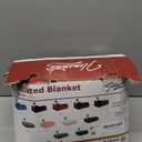 Homemate Heated Blanket Electric Throw - 50"x60" Heating Blanket Throw 1/2/4/6/8 Hours Auto-Off 10 Heat Level Over-Heat Protection Flannel Sherpa ETL Certification (01 - Light Grey)