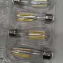 PARTPHONER LED Light Bulbs Dimmable Vintage Edison Bulb, E26 LED Bulb 60W Equivalent 720 Lumens, Neutral White 4000K, ST58 Antique LED Filament Bulb CRI 85+, Clear Glass, Pack of 4