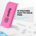 Erasers Pencil Block, Hi Polymer Large Pink Soft Eraser, Rubber and Non  Abrasive Eraser, Erasers School Supplies for Kids and Artists, Best Eraser for Drawing 4 Packs of 4 Erasers (16 PC) by Enday