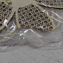 Maitys 3 Pieces Boho Daisy Wall Decor Natural Rattan Flower Wall Hanging Art Wooden Boho Art Nursery Flowers Farmhouse Hanging Decor for Home Office Nursery(Wooden Color)