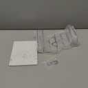 Livabber Napkin Holder, Metal Napkin Storage with Salt and Pepper Shakers Caddy Modern Napkin Dispenser for Table Kitchen Countertop, Not Including Salt and Pepper Shakers (Large Marble, Chrome)