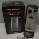 POHL SCHMITT Electric Can Opener, Knife Sharpener & Bottle Opener, Easy Push Down Lever, Works with Standard And Pop-Top Cans, Durable Stainless Steel & ABS - Kitchen Essentials and Accessories