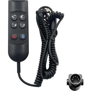 Lift Chair Power Recliner 6 Button 5 Pin Hand Control Remote Replacing ZK756HCL Replacement