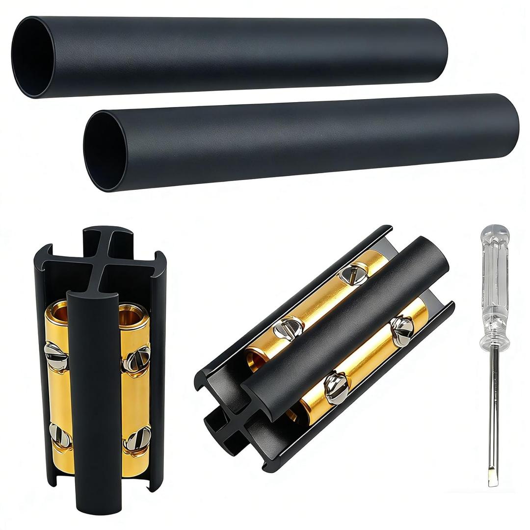 2 Sets Underground Wire Splice Kit for Romex 14/3 to 8/3 Direct Bury UF Electrical Wire Cable, 600V Max Waterproof Underground Wire Connector Kit with Connectors & Heat Shrink Tubing
