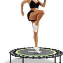 ONETWOFIT 42"/45" Rebounder Trampoline for Adults, Silent Mini Trampoline Indoor Exercise Fitness Trampoline Bungee Rebounder Workout Max Load 330lbs