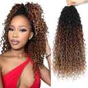 24 Inch Goddess Locs Crochet Hair 8 Packs Faux Locs Crochet Hair for Black Women 1B/30/27 Pre Looped River Locs Hair with Curly Ends (24 Inch (Pack of 8))