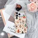 DJSOK Compatible with iPhone 17 Pro Max,Frosted PC Anti-Scratch Shockproof Case - Goose Christmas Hat