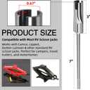 6 x RV Scissor Jack Slotted Drill Attachment 48862  Compatible with Most RV Scissor Jacks, Camper & Travel Trailer Jack Adapter, Metal Drill Adapter for Easy Manual Lift