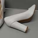 IDIFU Women's IN4 Chunky-HI Block High Heels Closed Pointed Toe Pumps Dress Office Shoes for Women (7)