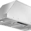 JOCO 30 Inch Range Hood Insert, 900 CFM Stainless Steel Built-In Kitchen Vent Hood, Convertible for Ducted or Ductless Installation, 4-Speed Gesture/Touch/Remote Control, Model B01-30G
