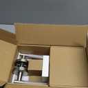 Asidrama 4 Pack Privacy Brushed Satin Nickel Door Handles, Door Lever with Door Knobs Indoor for Bedroom or Bathroom, Heavy Duty Door Handles Interior with Locks for Left Right Sided Doors