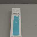 Insulated Water Bottle with Silicone Boot (36hrs Cold/18hrs Hot) - DIY Stickers, Leakproof, BPA Free, 24 oz [2-IN-1 LID] (Cyan)