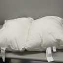 UNIKOME Ultra Soft Pillows Standard Size Set of 2 - Hotel Collection Luxury 100% Cotton Cover Down Alternative Bed Pillow, Fluffy Pillows for Back, Stomach or Side Sleepers (White)