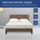 1-Inch Foam Topper,Adds Comfort to Mattress, Twin Size
