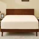 GOKOTTA King Size Fitted Sheet, Bottom Single Fitted Sheet Only with Elastic Corner Straps, Deep Pocket for 10-16 Inch Mattress - Soft Microfiber - Breathable, Hypoallergenic, Wrinkle Free - Beige
