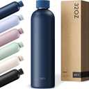 KIVY Insulated Water Bottle (Dark Blue, 33.8 Ounces)