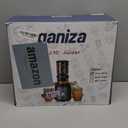 Ganiza Juicer Machines, Slow Masticating Juicers with Large Feed Chute for Whole Fruits & Vegetables, Cold Press Juicer with 3 Replace Filters for Batch Juicing, Easy to Clean, BPA Free(Silver)