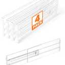 4 Pack Drawer Dividers for Clothes, 4" High 10.6"-16.9" Drawer Divider Adjustable Expandable Dresser Drawer Organizer, Clear Dresser Separators for Clothes, Underwear, Baby Clothes,Cosmetic,Toiletries