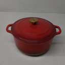 Mueller 6 Qt Enameled Cast Iron Dutch Oven, Heavy-Duty Casserole Dish and Braiser Pan with Lid and Stainless Knob, Safe for All Cooktops