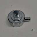 Chrome Round Push In Style Valve Cover Breather with Vent Tube Compatible for 1-1/4" Hole Valve Cover