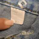 Womens Boyfriend Washed Crop Denim Jean Jacket Coat XL