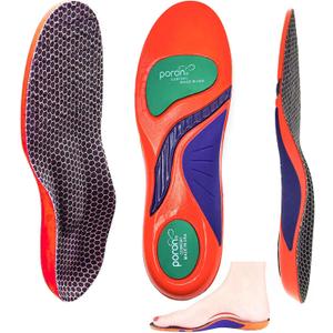 Arch Support Gel Insoles Women Men 7-Times-Shock-Protection 3D-Xpain-Poron Plantar Fasciitis Orthotic Insoles Flat feet Insole Orthopedic Insoles Metatarsalgia Heel Pain Comfort Shoe Inserts (12-13 30CM)