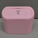 Car Trash Can Bin with Lid - Universal Vehicle Mini Leakproof Garbage Can Bin with 20pcs Trash Bags Can Organizer Storage for Front Back Seat Accessories for Auto Office Bedroom Home(Pink)