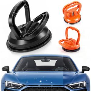 3 Pack Car Dent Puller Kit - 2026 Upgrade Dent Remover Tool for Car | Car Handheld Puller for Car Body, Glass, Ceiling and Moving Objects, All DentsTypes (Black+Orange)
