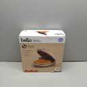 bella Flip-n-Store Waffle Maker with EverGood Ceramic Nonstick Coating, Fits-anywhere Kitchenware, Power Indicator Light, Cool Touch Handle & Cord Wrap, 7 Wide & 1" Deep Plates, 1000 Watt, Blossom