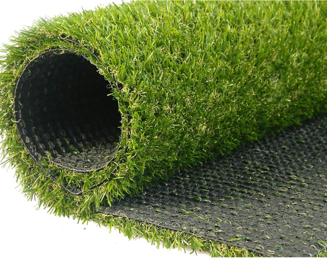 Artificial Grass Fake Grass Lawn Turf 7 ft x 15 ft, GL Realistic Synthetic Pet Turf Garden Landscape, Faux Grass Indoor/Outdoor Rugs with Drain Holes, Dogs Pee Pads Area