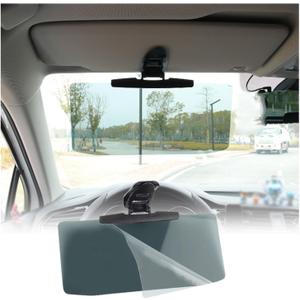 Anti-Glare Sun Visor for Car,Car Shade for Sun Protection and Shading,Block UV Rays 97.4%&HD Visor Extender All Season Fit for Trucks SUVs (1Pack)