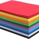 50 Pack Foam Handicraft Sheets (6 x 9 Inches) Colorful Crafting Sponge Paper for Classroom Art and Craft DIY Projects | Thick and Soft Paper,10 Colors