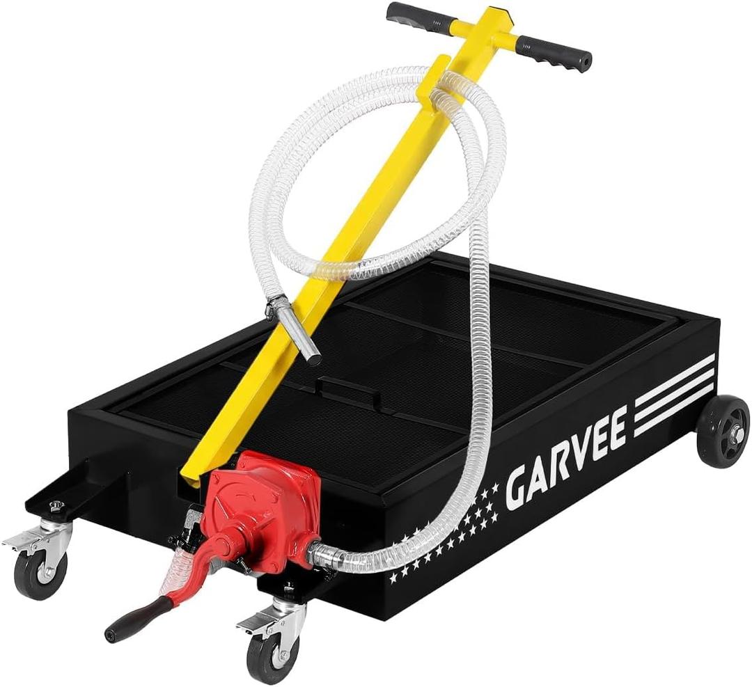 Garvee Oil Drain Pan, 15 Gallon Waste Oil Drain Pan for Oil Change