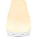 InnoGear Essential Oil Diffuser, Ultrasonic Diffusers for Home Aromatherapy Humidifier for Bedroom Room 7 Colors LED 2 Mist Mode Auto Off, Basic White