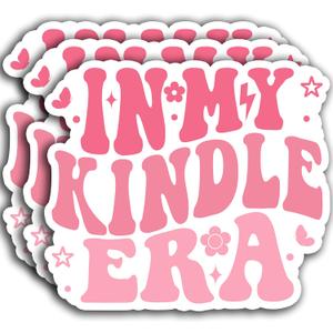 (3Pcs) in My Kindle Era Sticker, Bookish Sticker, Book Club Sticker, Bookish Stickers, Reading Stickers, Bookish Sticker Decals for Books Laptops Phone Water Bottles Tumbler Cup Kindle 3x3 Inch