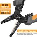 MulWark 3 in 1 Automatic Self Adjusting Wire Stripper/Cutter/Crimper, 8 Inch Multi Pliers For Electrical Wire Stripping, Cable Cutting, Crimping Tool from 8 AWG to 30 AWG