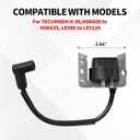 Ignition Coil for TECUMSEH H-30,HSK600 to HSK635, LEV80 to LEV120,LV148 to LV195,OVRM60 to OVRM120,TH098SA,VSK90 Replace OEM# 34443 34443A 34443B 34443C 34443D