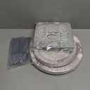 96Pcs Glitter 30th Happy Anniversary Decorations Wedding Plates and Napkins Glitter Crystals Tableware Set for Couple Wife Husband Pearl Wedding 30th Anniversary Supplies Serves 24