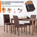 Ezprotekt 24 Pcs Rectangle Felt Chair Leg Floor Protectors for Hardwood Floors, Rectangle Black Silicone Furniture Pads Caps Covers for Chair Desk Table (Fit L :1.3-1.7", W: 0.6-0.9")