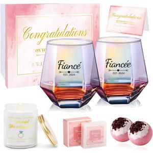 DHQH 2024 Newlywed Engagement Gifts for Couples, Fiance and Fiancee Gifts for Him and Her,Engagement Gift with Boyfriend Girlfriend, Perfect for Newly Weds and Newly Engaged Couples
