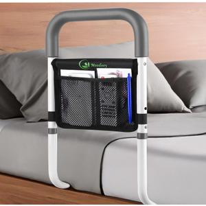 Bed Rail for Elderly,Bed railings for Seniors,Sturdy and Stable, Height Adjustable,Bed Railing for Seniors with Fixing Strap and Storage Pocket,Bed Rails for Elderly Adults Safety,bedrails (Grey)