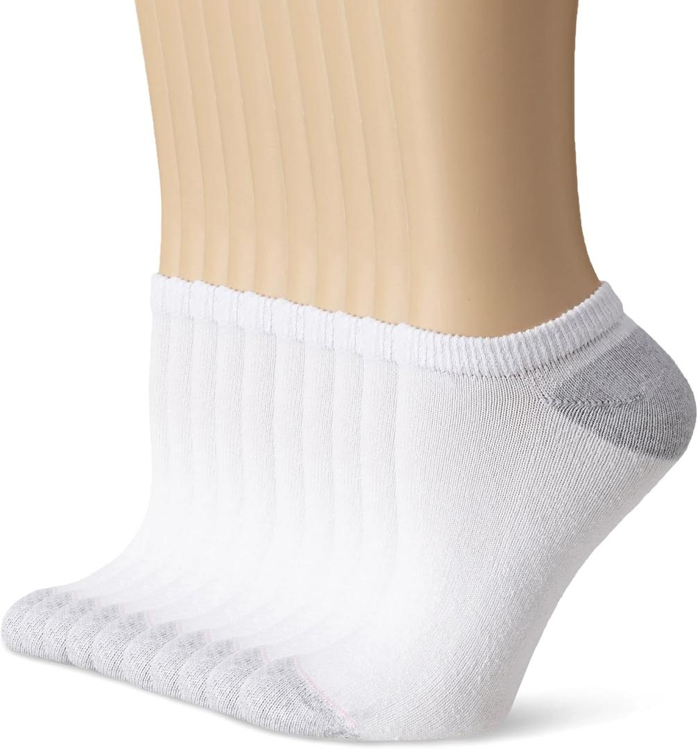Hanes Women's Value, No Show Soft Moisture-wicking Socks, (5-9)