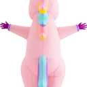Spooktacular Creations Halloween Inflatable Costume, Full Body Unicorn Blow Up Costume for Adult Holiday Themed Cosplay Party (Pink)