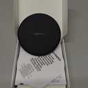 Amazon Basics 15W Qi Certified Wireless Charging Pad for iPhone 16/15/14/13/12/11/X, Samsung and More, with USB Cable, Black