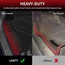 LASFIT Floor Mats & Backrest Mats & Trunk Mat for Mazda CX5 2017-2025 All Weather TPE Custom Fit Floor Liners Car Mats Accessories, Include 1st & 2nd Row & Seatback & Cargo Mats, Black