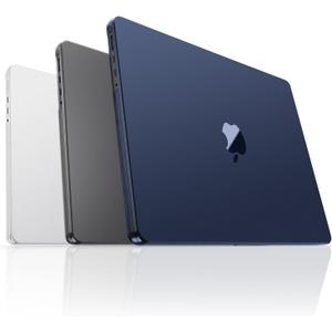 Compatible for MacBook Pro 14 inch Case M4 M3 M2 M1 Pro/Max 2025-2021 [Beyond Bare Device] [Corner Protection] Hard Shell Laptop Cover - Midnight Blue Clear