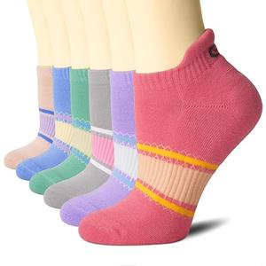 CS CELERSPORT 6 Pairs Ankle Athletic Running Socks Low Cut Sports Tab Socks for Men and Women, 8