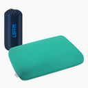 LSFFM Memory Foam Camping Pillow, Travel Pillow,Small Pillows with Travel Storage Bag, Camping Pillow for Backpacking, DoubleLayered Pillow Cover (Emerald Green)