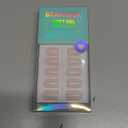 BTArtbox Press On Nails Square - Pastel Short Press On Nails with Glue for Women, Opaque Soft Gel Glue On Nails in 16 Sizes - 32 Stick On Nails Kit, Heeled Neutral