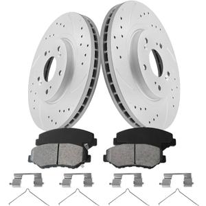 Front Rotors Kit for Pilot [ 2003-2008 ] Full Coated Brakes